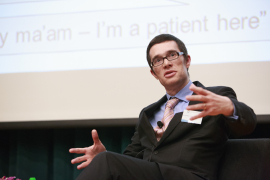 Professor John Van Reenen answers audience’s questions during the Q&A session.